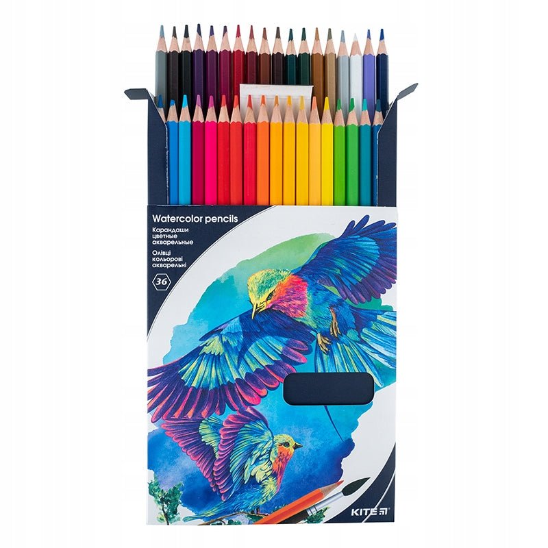 Kolorowe kredki akwarelowe 36 sztuki