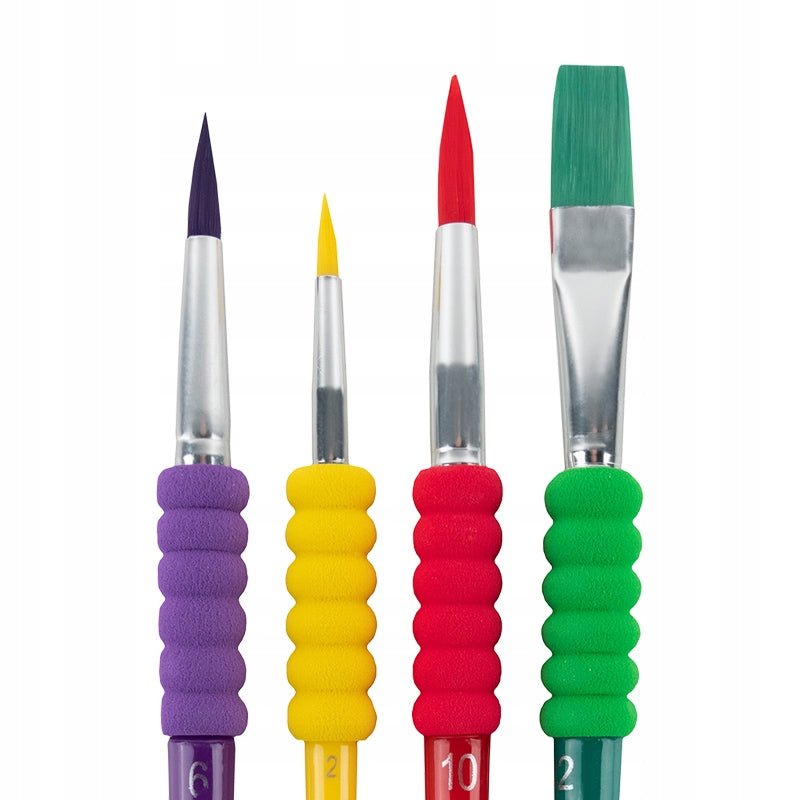 Pędzle malarskie artystyczne zestaw 4 sztuk