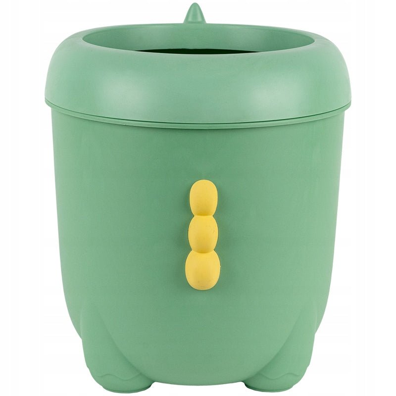 Kosz na śmieci na biurko dla dziecka zielony dinozaur