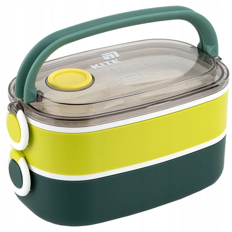 Pojemnik z klapką do podgrzewania w mikrofalówce i mocnymi zatrzaskami