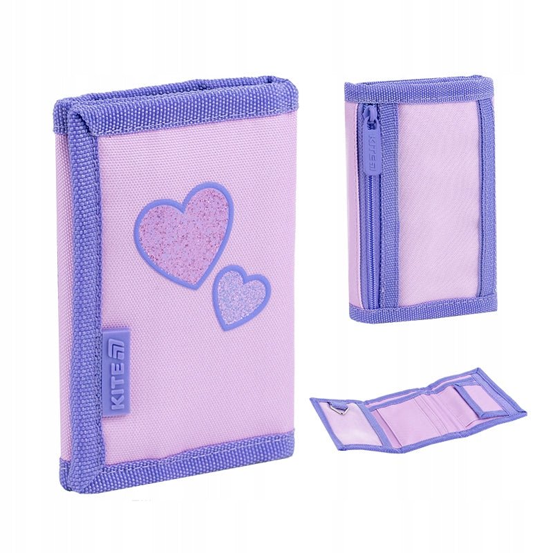 Portfel dziecięcy na rzep dla dziewczynki Sweetheart Kite