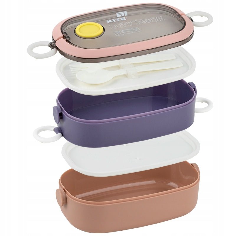 Duży pojemnik na lunch z możliwością użycia jednej lub dwóch części