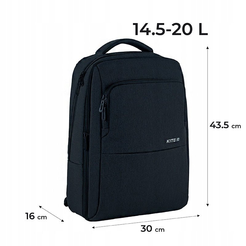 Plecak dla nastolatków na laptop czarny