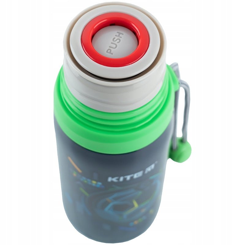 Termos dla chłopców z kubkiem metalowy Football 350 ml Kite