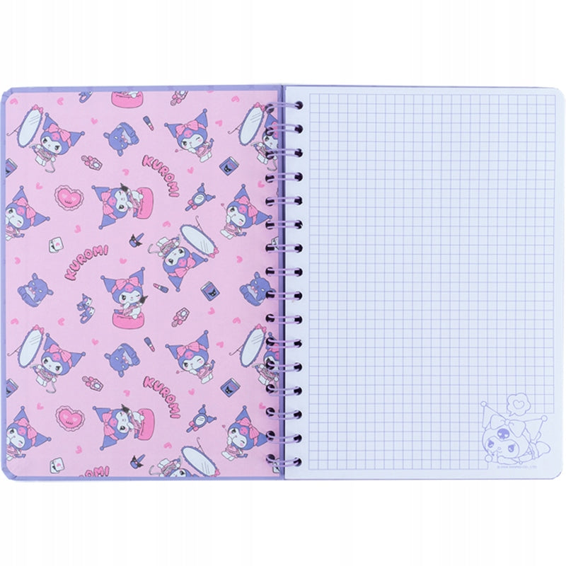 Notes Pamiętnik A5 na Spirali 80 kartek kratka Kuromi kite