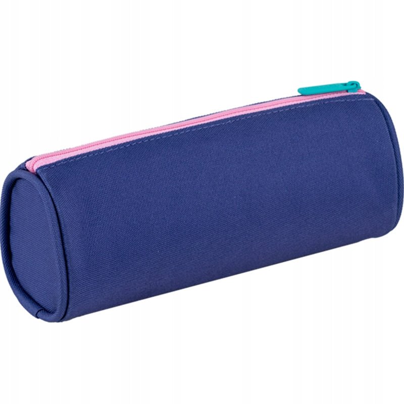 Piórnik saszetka szkolny dla dziewczynek niebieski
