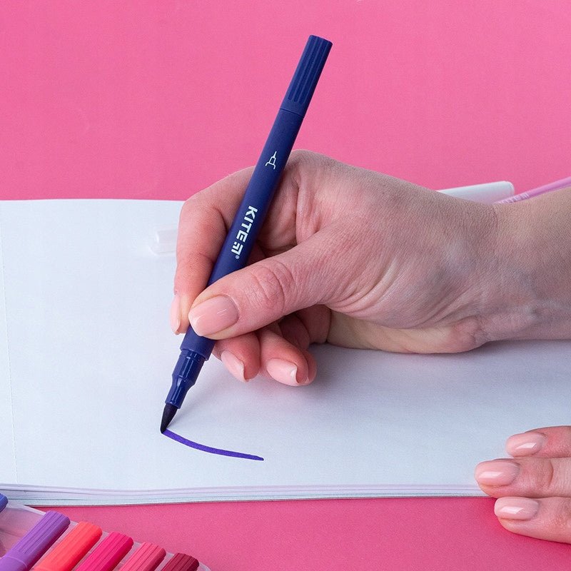 Markery dwustronne 12 kolorów