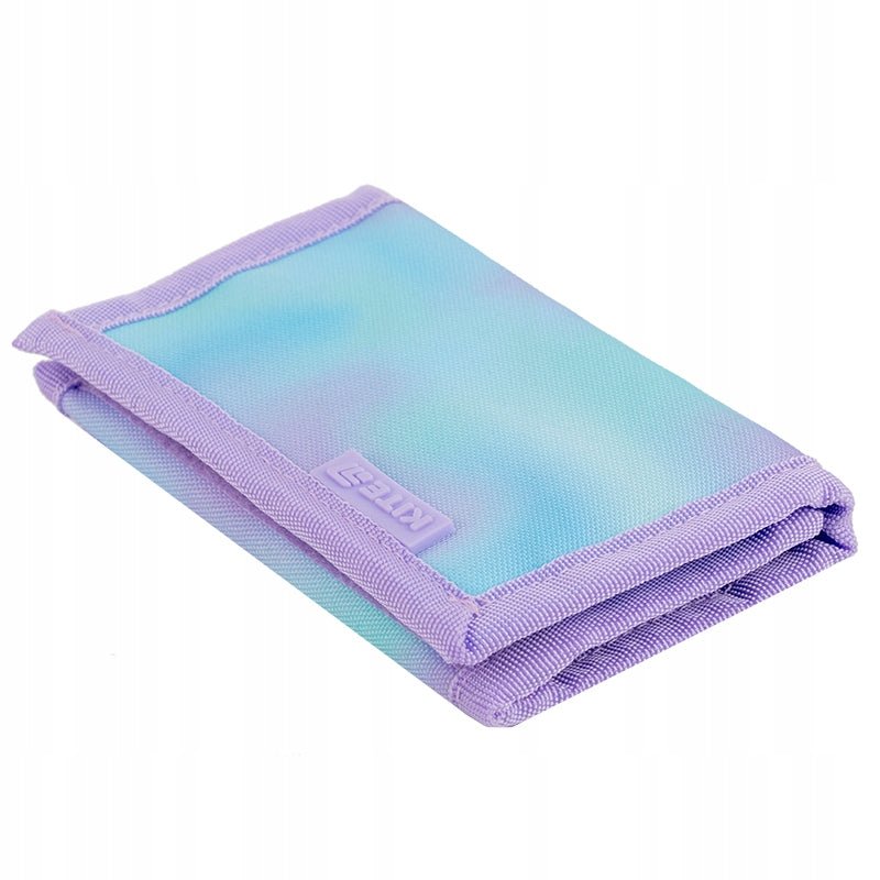 Portfel dziecięcy na rzep dla dziewczynki zielony zawieszka Kite