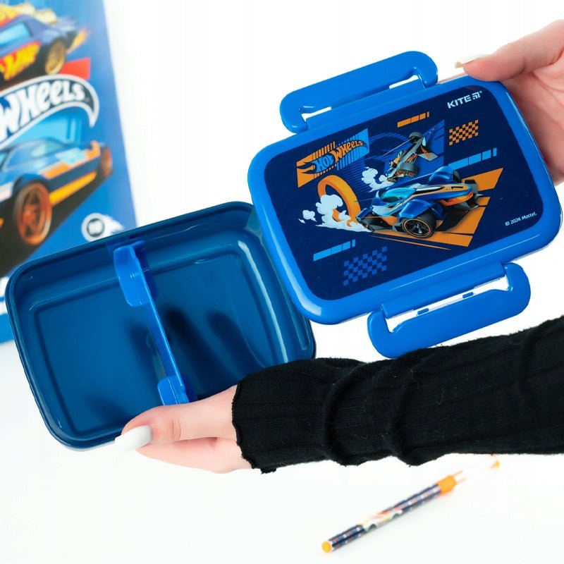 Śniadaniówka z przegródkami do szkoły 420ml Hot Wheels