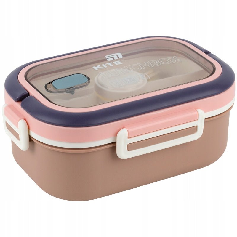Pojemnik na lunch dla dzieci Kite z rączką i przezroczystą pokrywką