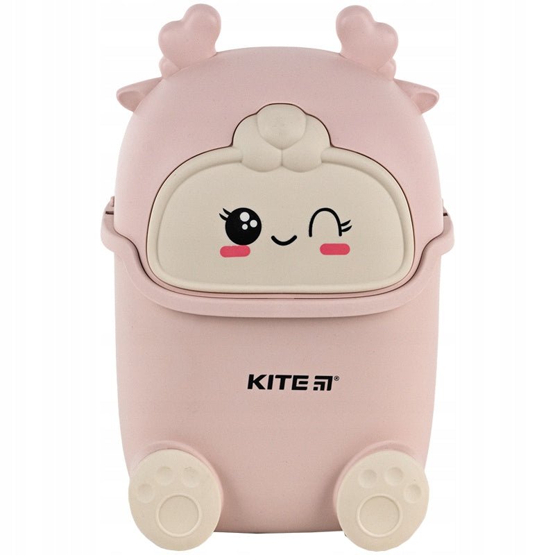 Kosz na śmieci na biurko dla dziecka różowy