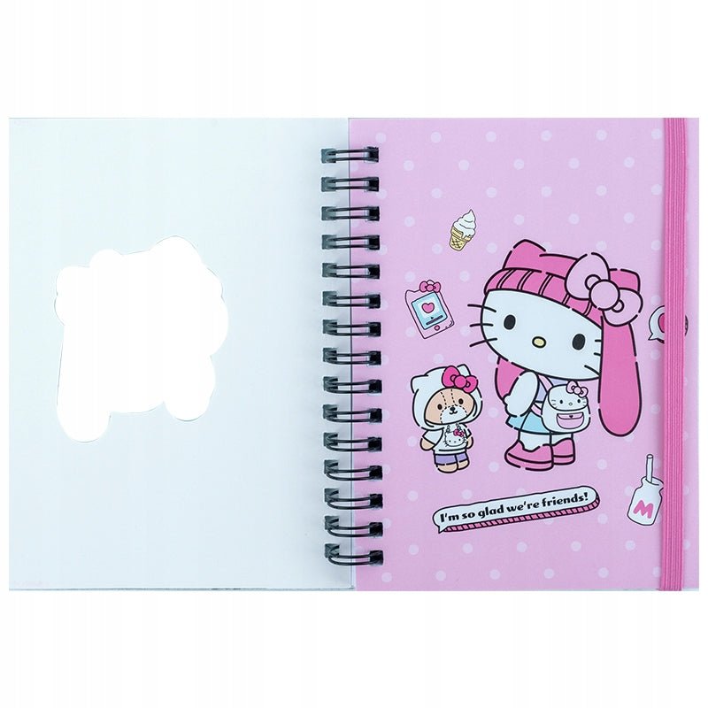 Kołonotatnik notes fioletowy 80 kartek Hello Kitty Kite