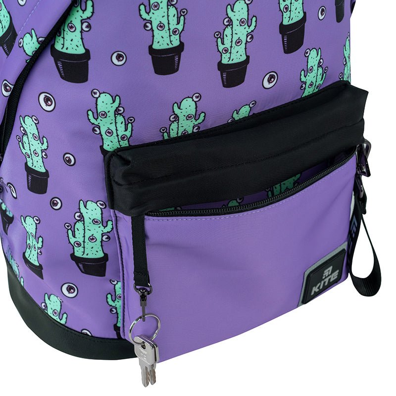 Plecak szkolny dla nastolatki fioletowy