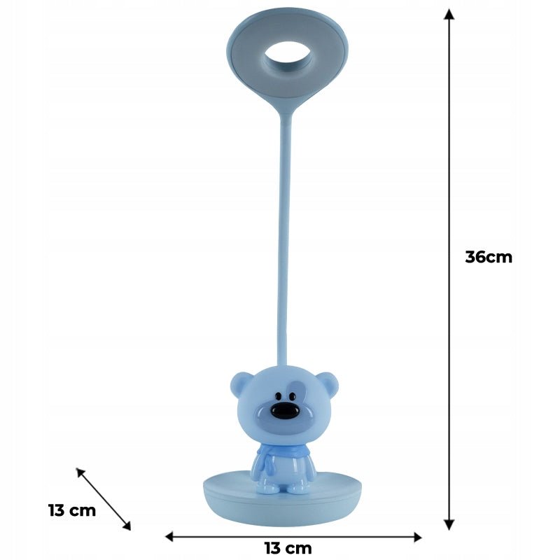 Parametry lampy do nauki miś dziecieca