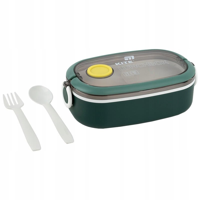 Pojemnik na lunch Kite z bocznymi zatrzaskami i sztućcami w zestawie