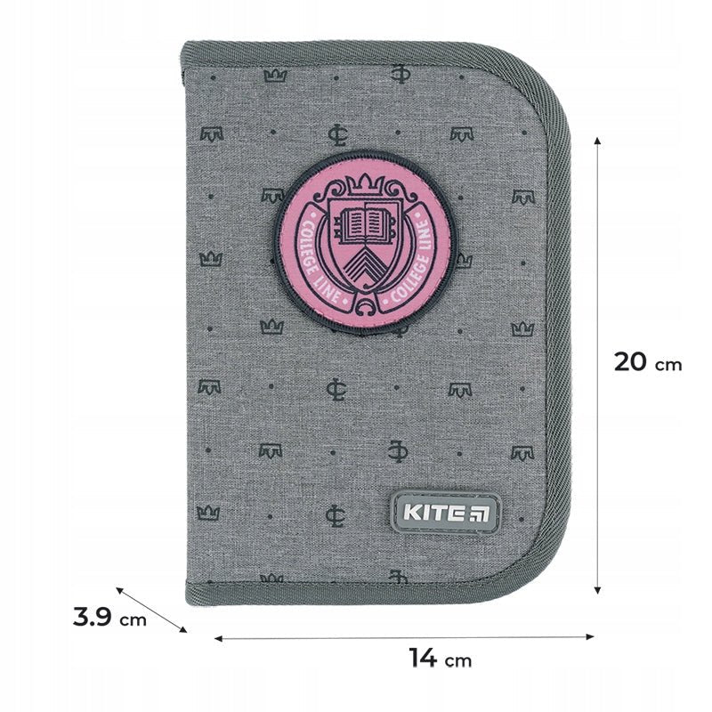 Piórnik do szkoły dla dziewczyny rozkładany dwuklapowy College Line Kite K24-622H-1