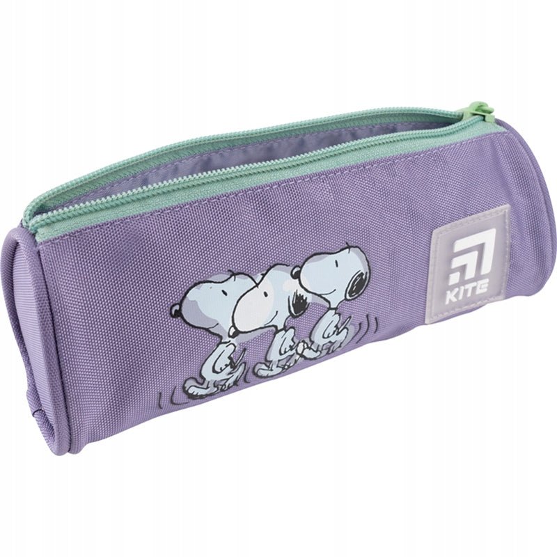 Piórnik saszetka szkolny liliowy Snoopy