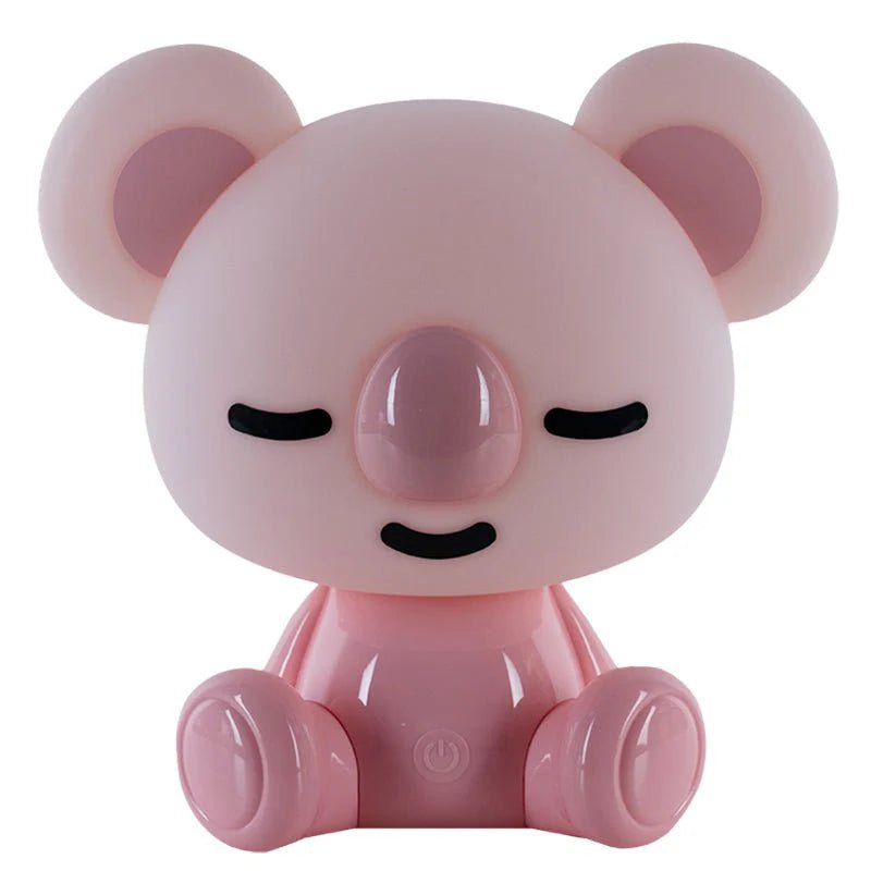 Lampa dla dziecka do snu na noc z kolorowym światłem biały miś koala LED