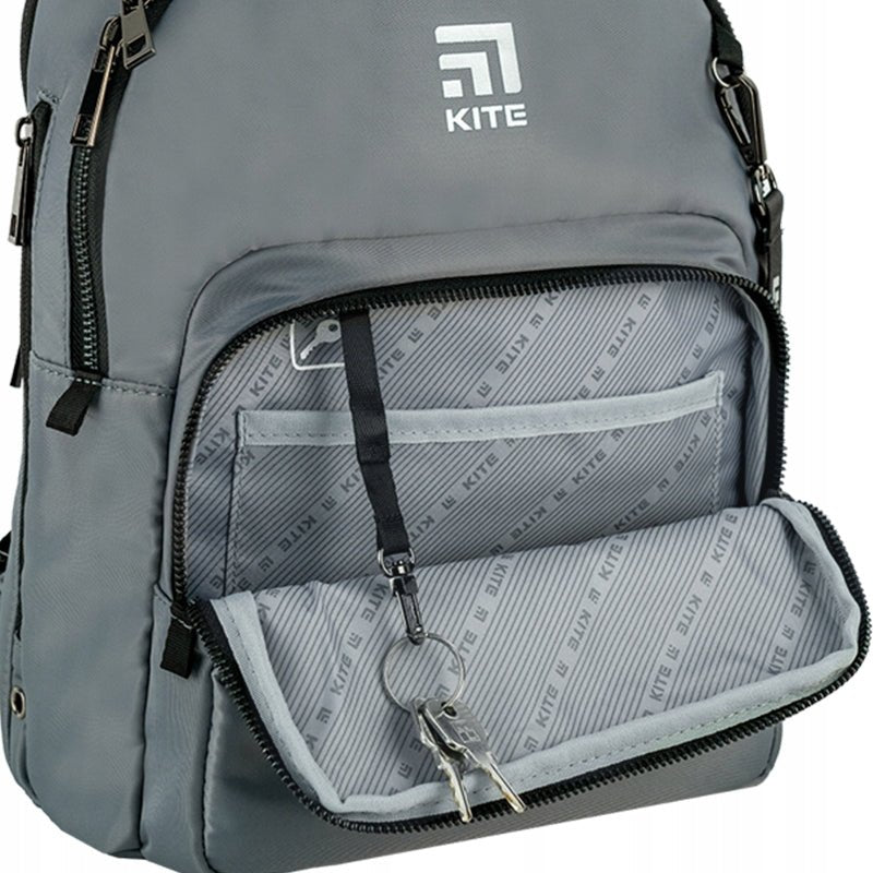 Plecak szkolny dla nastolatków szary