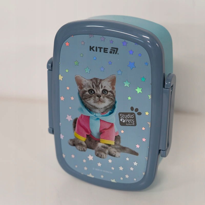 Lunchbox Śniadaniówka ze Sztućcami 750 ml kotek Studio Pets Kite