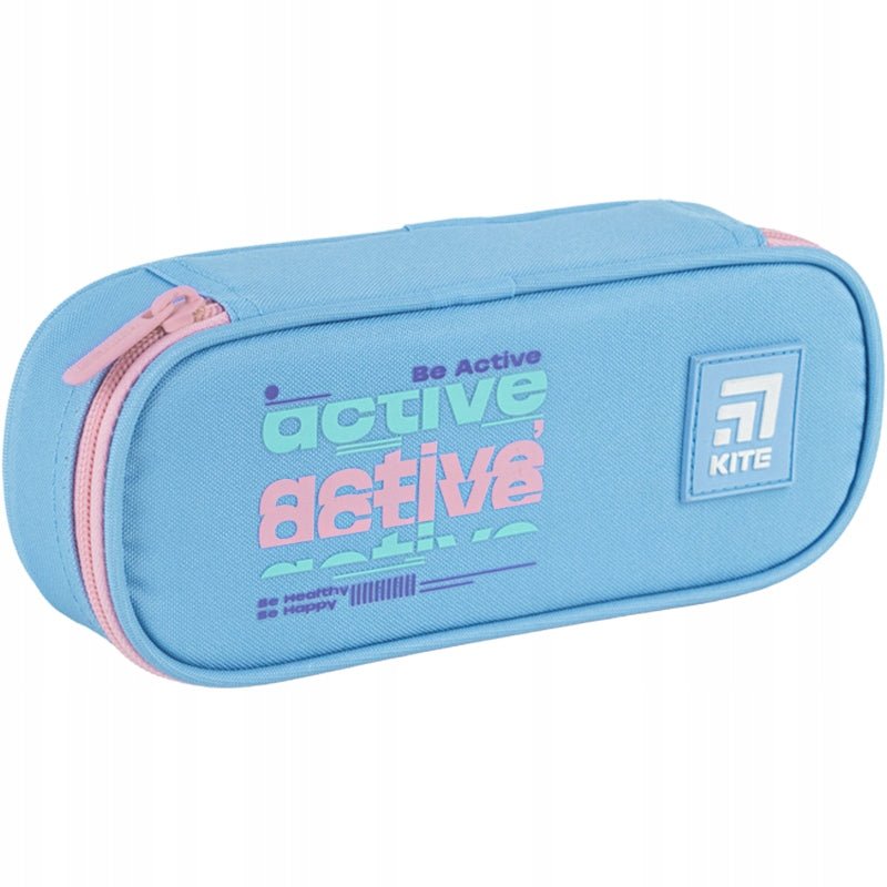 Piórnik saszetka dla dziewczynki niebieski