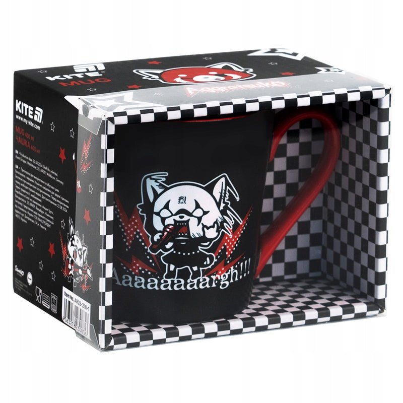 Kubek ceramiczny Aggretsuko 400 ml czarny
