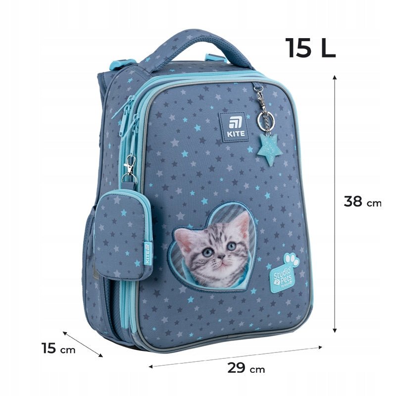 Kite SP25-531M – funkcjonalny tornister z ramą i dekoracją Studio Pets