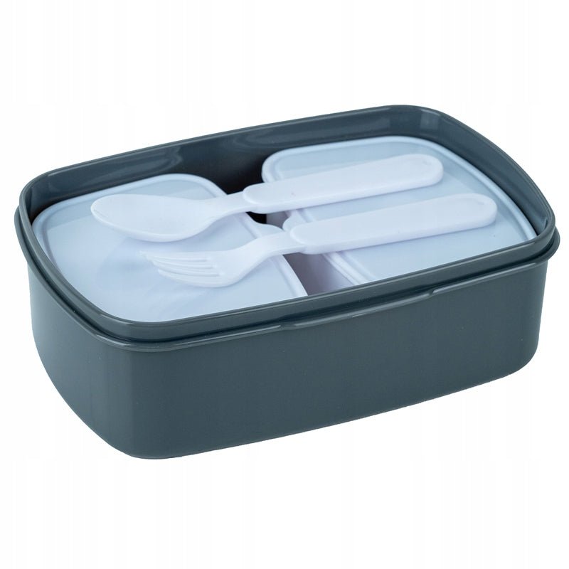 Lunchbox do szkoły ze sztućcami 2 komory 750 ml DC Batman