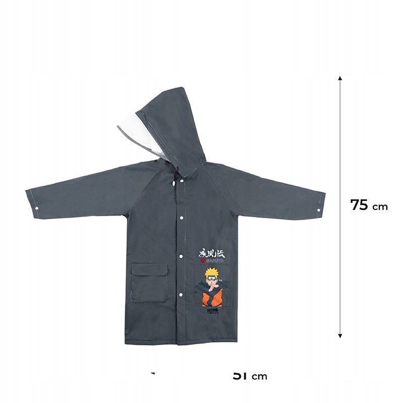 Płaszcz przeciwdeszczowy rozmiar M dla chłopca Naruto Kite