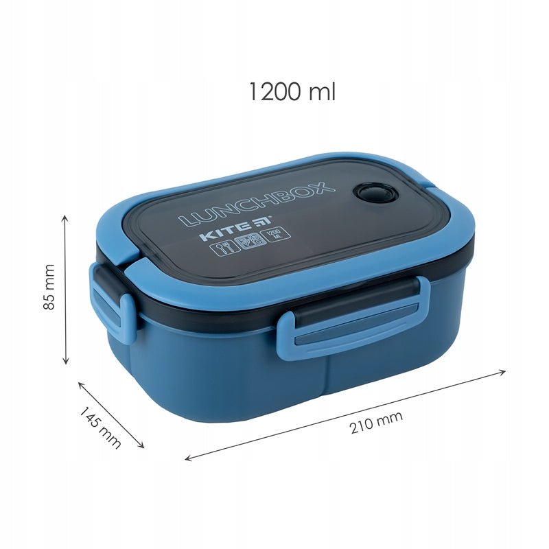 Lunchbox z przegrodkami i ze sztuccami 1200ml
