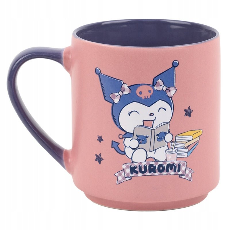 Kubek z wizerunkiem Kuromi, 350 ml, różowy – doskonały wybór dla fanów kultowych postaci