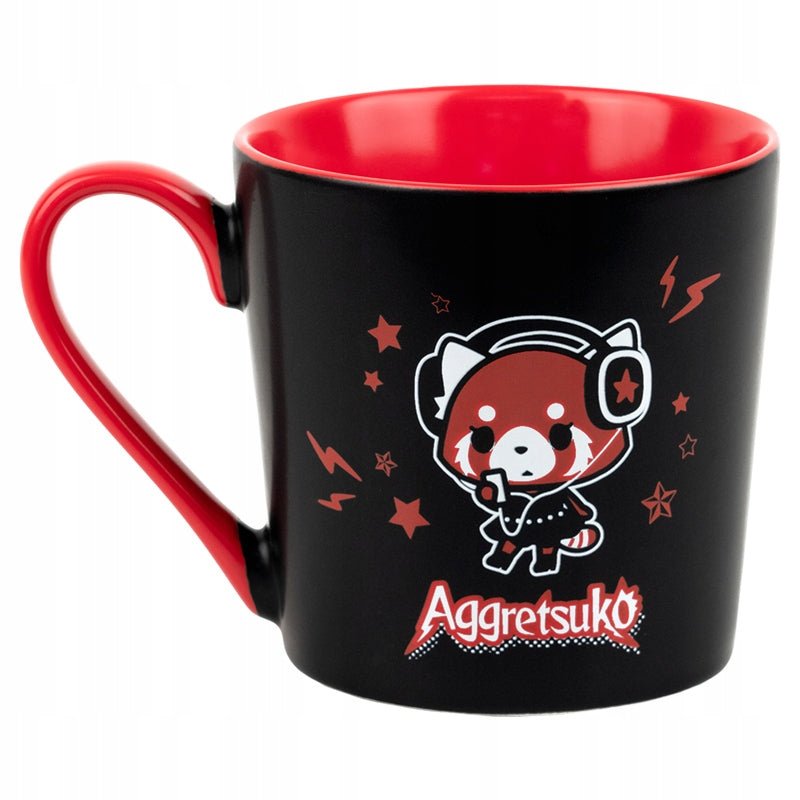 Kubek ceramiczny Aggretsuko 400 ml czarny