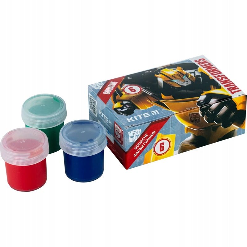 Farby gwasze zestaw 6 sztuk