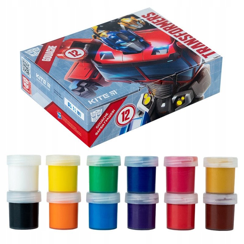 Farby gwasze zestaw 12 sztuk