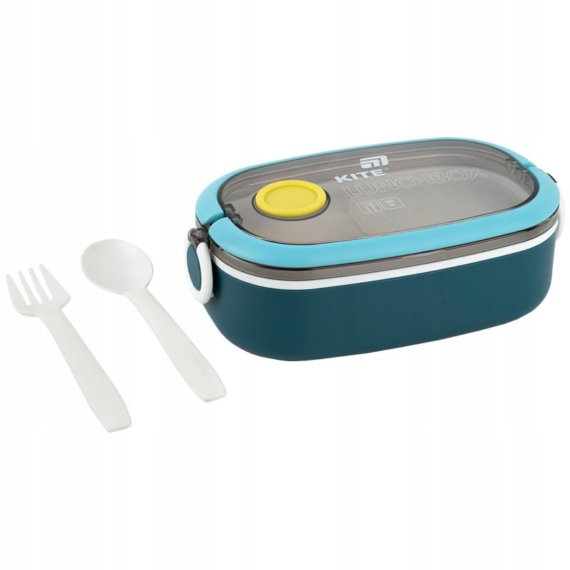 Pojemnik na lunch Kite z bocznymi zatrzaskami i sztućcami w zestawie