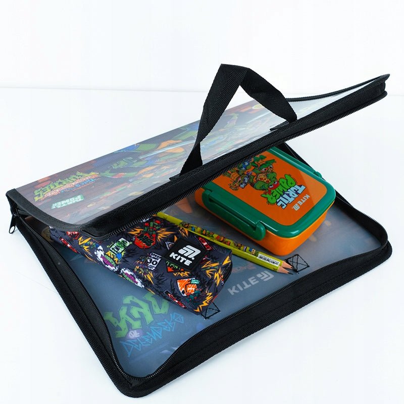 Teczka szkolna z rączką gruba A4 XL Ninja Turtles