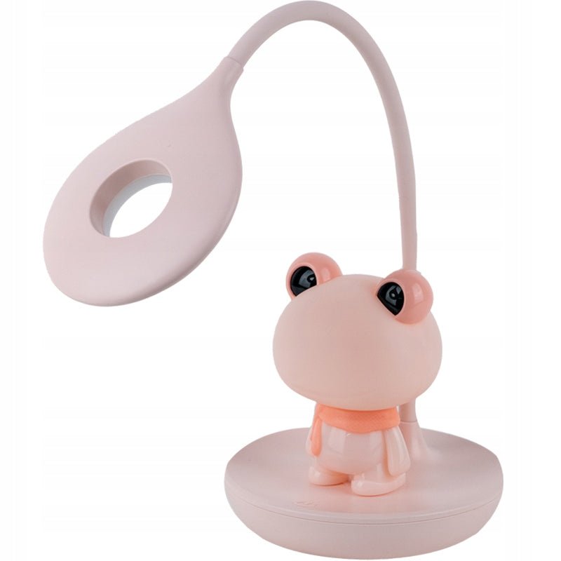 Lampka dla dzieci nocnik zabka rozowa