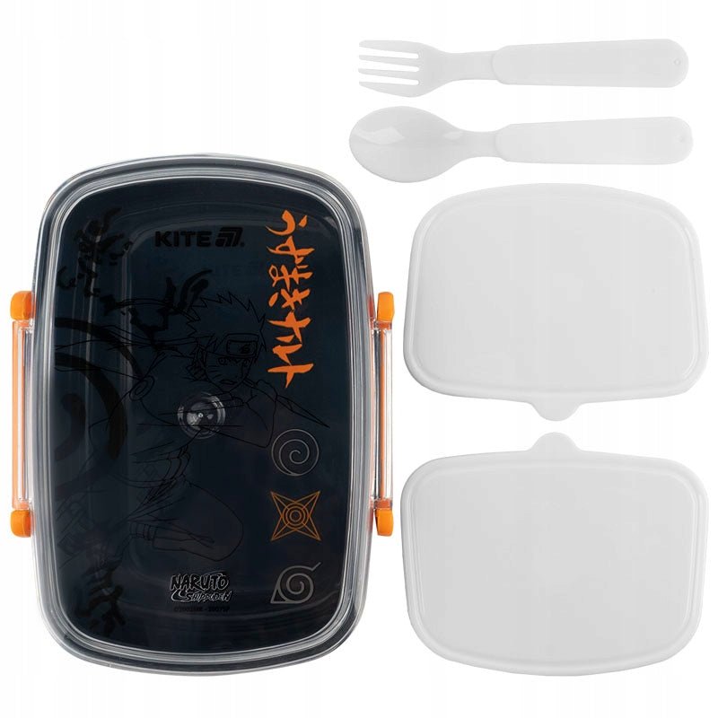 Lunchbox Śniadaniówka ze Sztućcami 750ml Naruto Kite
