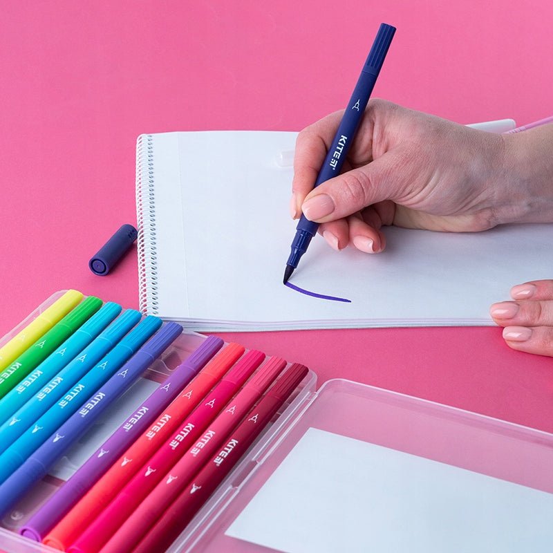 Markery dwustronne 12 kolorów