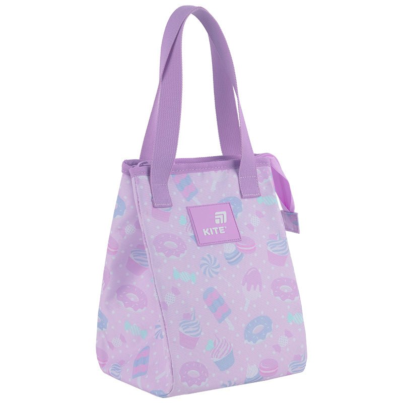 Fioletowa torba termiczna Kite na lunch, idealna do przechowywania jedzenia w szkole lub na spacerze