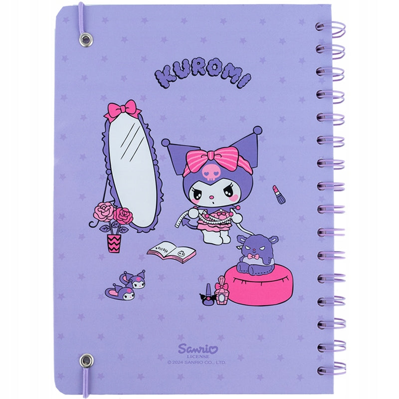 Notes Pamiętnik A5 na Spirali 80 kartek kratka Kuromi kite