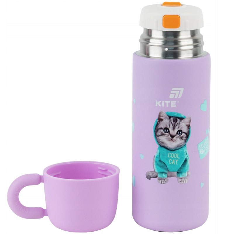 Termos z kubkiem dla dzieci metalowy 480 ml Studio Pets