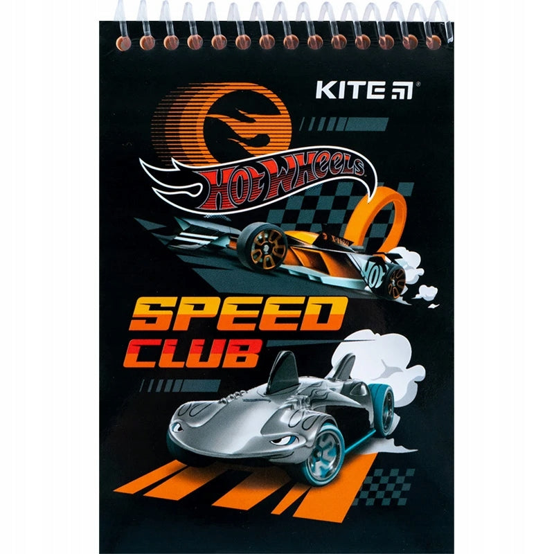 Notatnik pamiętnik A6 na spirali 48 kartek Hot Wheels