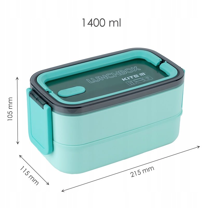 Lunchbox Kite K23-183-2 został wykonany z wysokiej jakości i bezpiecznego plastiku spożywczego, który nie pochłania zapachów, nie wpływa na smak potraw i nie zawiera BPA.