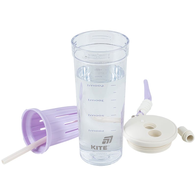 Butelka sportowa Kite z rurką i wyjmowaną wkładką na owoce lub lód