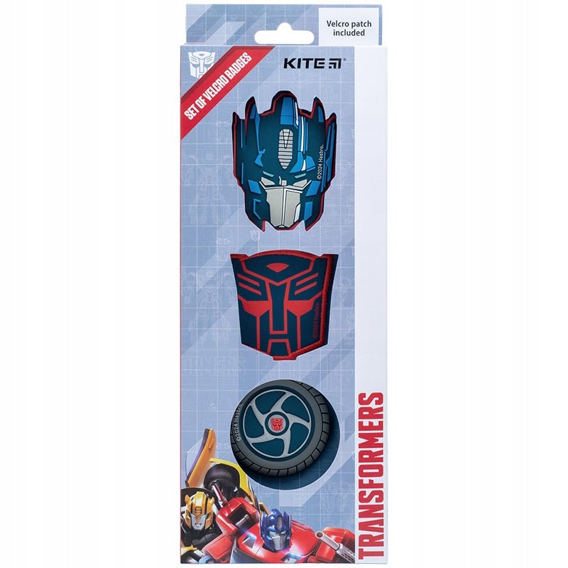 Naszywki na rzep emblemat 3 szt Transformers KITE