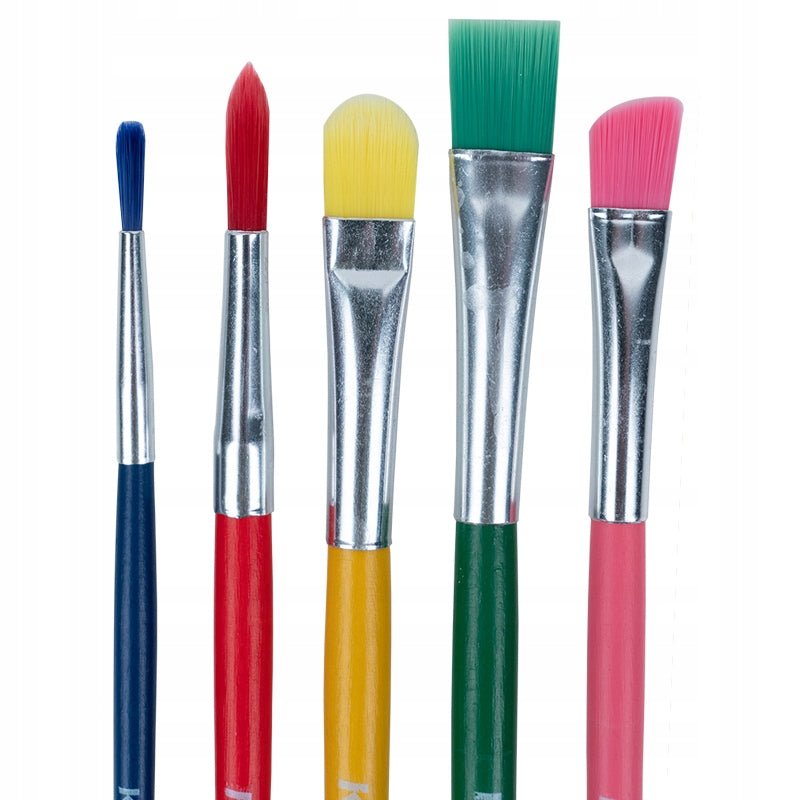 Pędzle malarskie artystyczne pędzelki do malowania zestaw 5 sztuk Kite