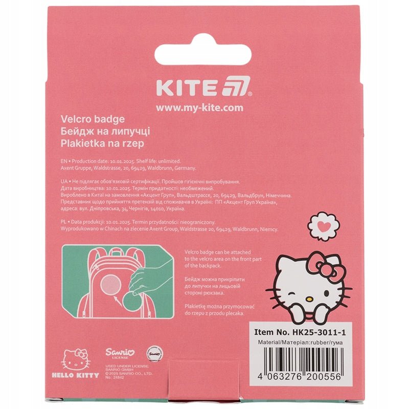Naszywki na rzep emblemat plakietka Hello Kitty
