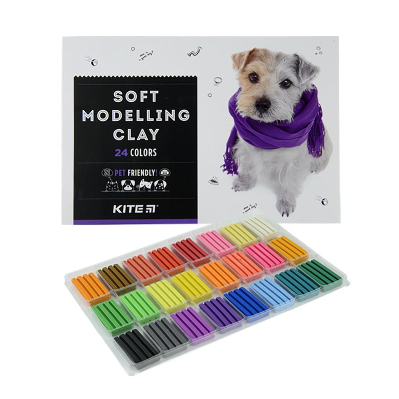 Plastelina 24 kolorów dla dzieci Dogs