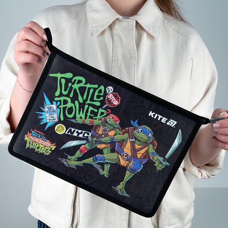 Teczka na suwak szkolna A4 Ninja Turtles